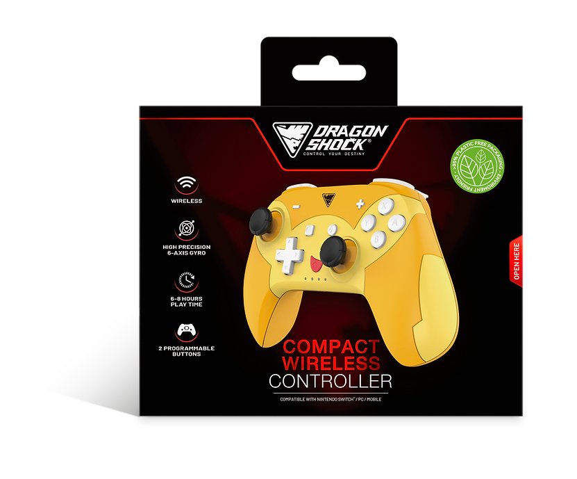 EAN 5425025593019 - Dragonshock PopTop Compact Naranja, Rojo, Amarillo Bluetooth Gamepad Nintendo Switch imagen 4