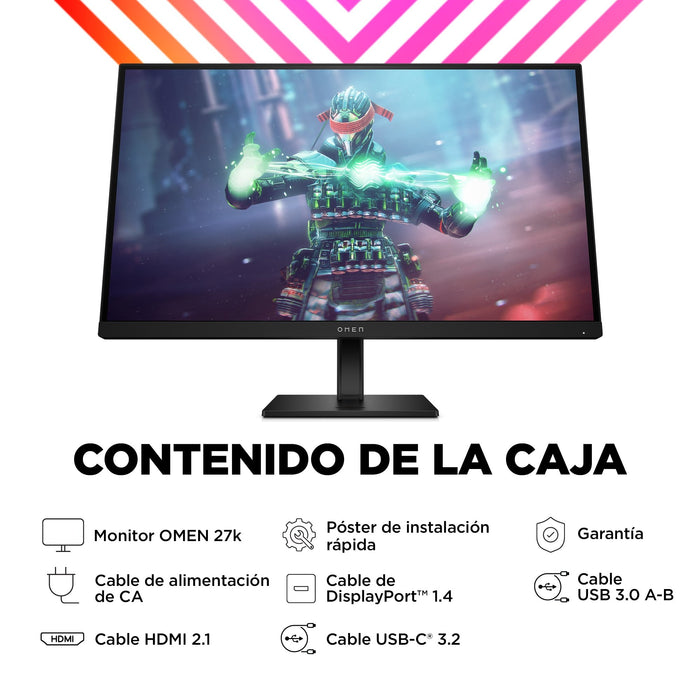 EAN 0197029616210 - OMEN by HP 27 inch UHD 144Hz Gaming Monitor - OMEN 27k pantalla para PC 68,6 cm (27") 3840 x 2160 Pixeles imagen 12