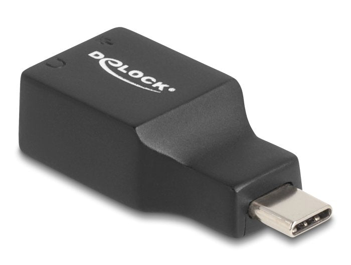 EAN 4043619671281 - DeLOCK 67128 cambiador de género para cable 1 x USB 2.0 C 2 x 3.5 mm Negro imagen 2