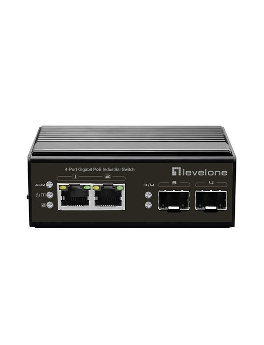 EAN 4015867228180 - LevelOne IGP-0432 switch No administrado Gigabit Ethernet (10/100/1000) Energía sobre Ethernet (PoE) Negr imagen 1