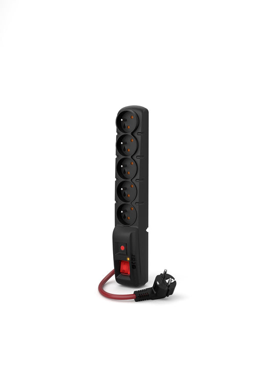 EAN 5904743405106 - ACAR F5 POWER Negro 5 salidas AC 230 V 10 m imagen 1
