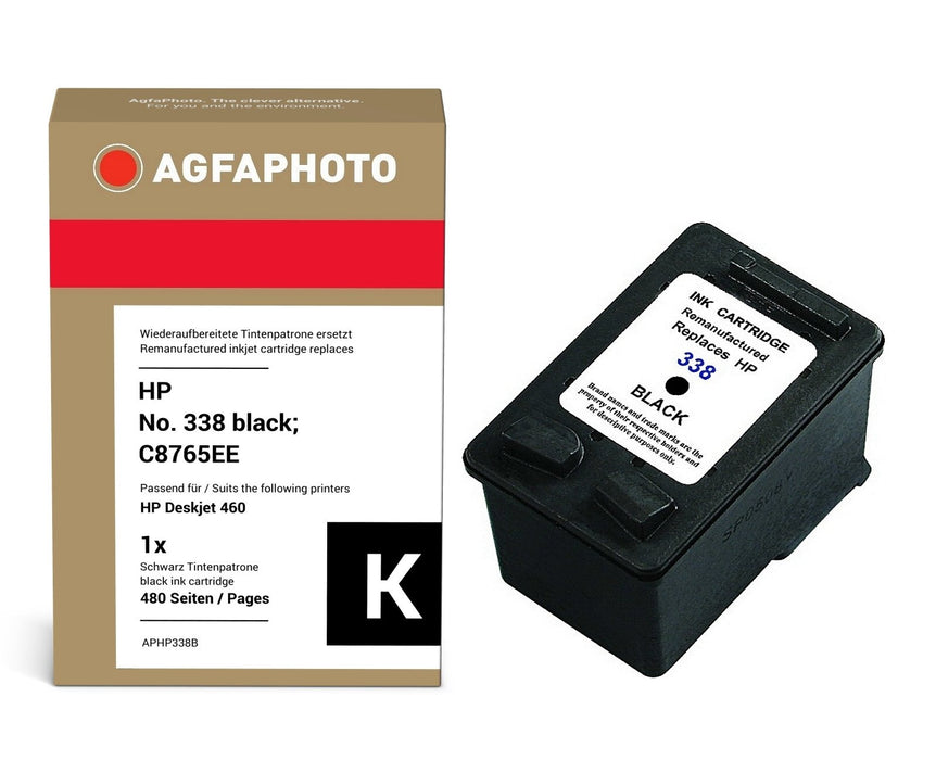 EAN 4250164813862 - AgfaPhoto APHP338B cartucho de tinta 1 pieza(s) Compatible Rendimiento estándar Negro imagen 1