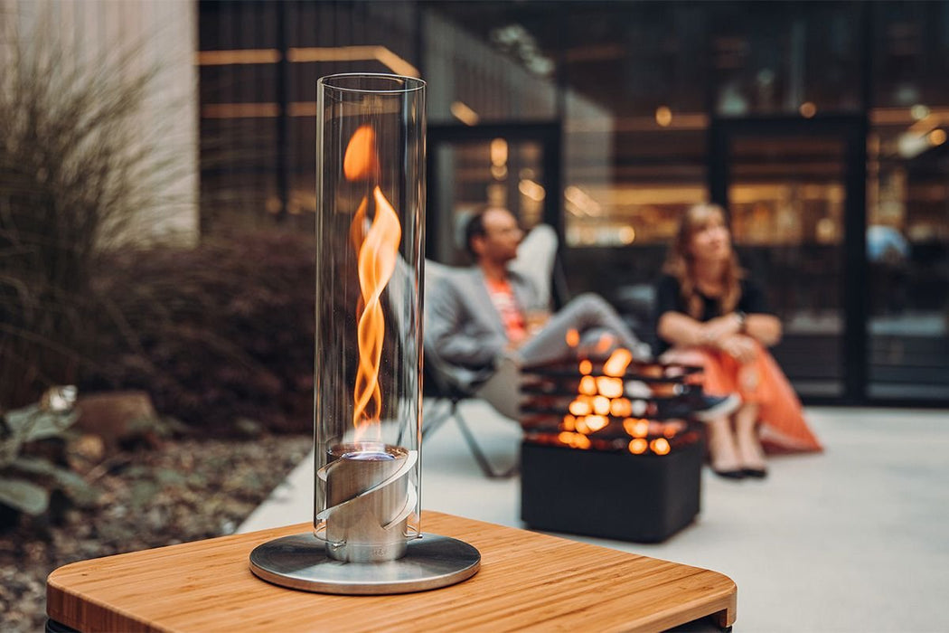 EAN 4064251006910 - höfats SPIN classic 900 Interior Chimenea portatil Bioetanol Transparente, Plata imagen 3