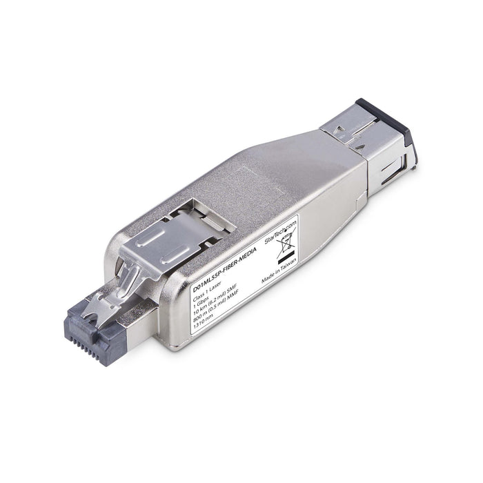 EAN 65030909822 - StarTech.com D01ML55P-FIBER-MEDIA convertidor de medio 1000 Mbit/s 1310 nm Multimodo, Monomodo Plata imagen 2