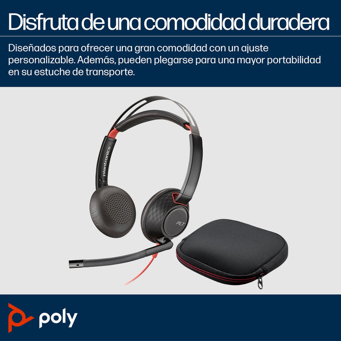 EAN 0197498429441 - HP Poly Blackwire 5220 Stereo USB-C Headset +3.5mm Plug +USB-C/A Adapter Alámbrico Diadema Business/Every imagen 3