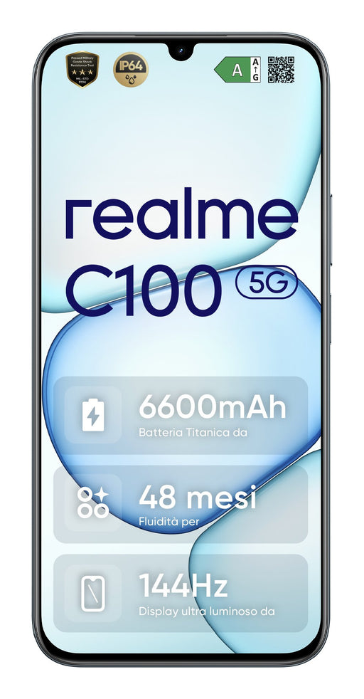 EAN 6941764486218 - realme C100 5G 17,3 cm (6.8") SIM doble Android 16.0 USB Tipo C 4 GB 128 GB 6600 mAh Verde imagen 2