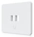 EAN 810177164128 - Ubiquiti UACC-WP-KEYSTONE-H-2P placa de pared y cubierta de interruptor Blanco imagen 2