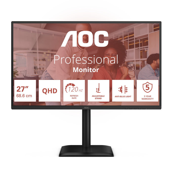 EAN 4038986182812 - AOC E4 Q27E4U pantalla para PC 68,6 cm (27") 2560 x 1440 Pixeles Quad HD LED Negro imagen 1