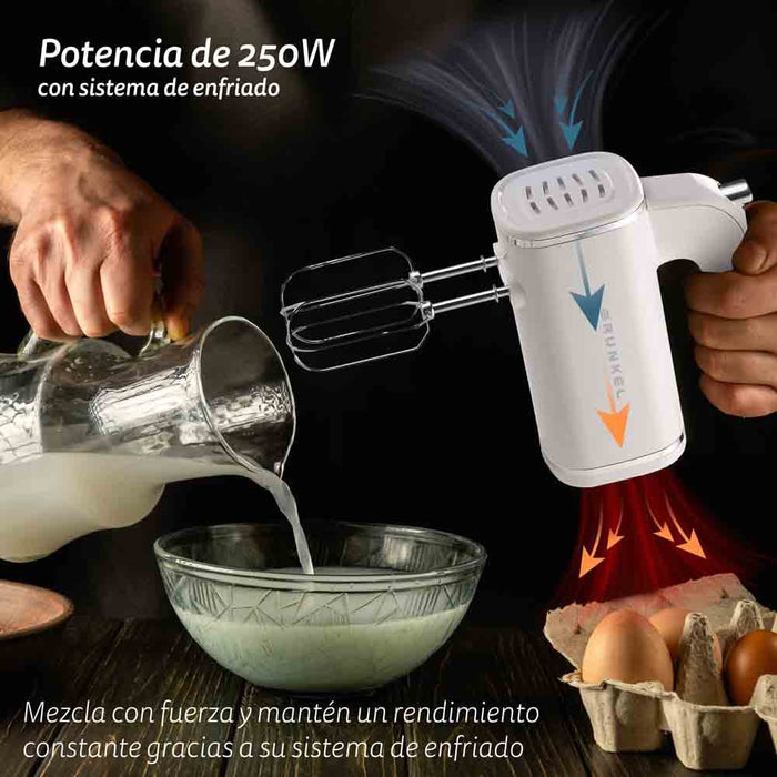 EAN 8426156012865 - Grunkel AM-25G batidora Batidora de mano 250 W Blanco imagen 5