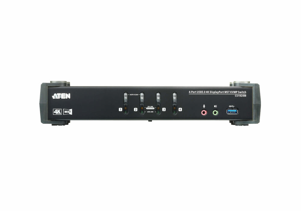 EAN 4719264645839 - ATEN CS1924M-AT-G interruptor KVM Negro imagen 3