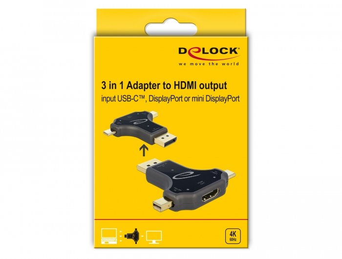 EAN 4043619640607 - DeLOCK 64060 cambiador de género para cable Negro imagen 2