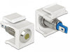 EAN 4043619864362 - DeLOCK 86436 conector Keystone LED Azul, Acero inoxidable, Blanco, Amarillo imagen 1