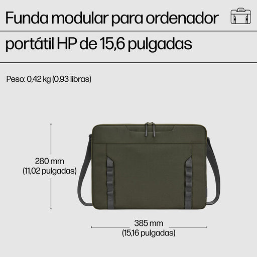 EAN 0197961660456 - HP 15.6 Modular Laptop Sleeve 39,6 cm (15.6") Verde, Gris imagen 2
