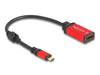 EAN 4043619600526 - DeLOCK 60052 adaptador de cable de vídeo 0,2 m USB Tipo C Negro, Rojo imagen 2