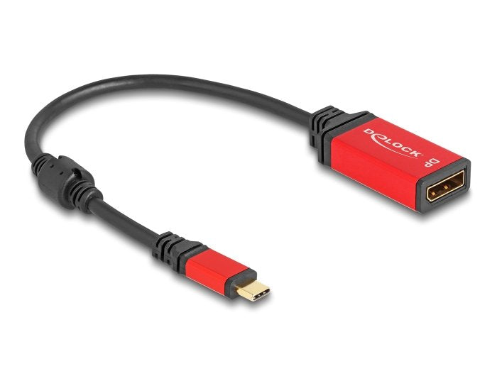 EAN 4043619600526 - DeLOCK 60052 adaptador de cable de vídeo 0,2 m USB Tipo C Negro, Rojo imagen 2