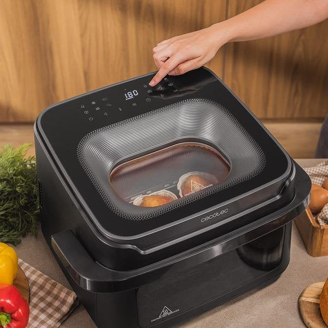 EAN 8447420197590 - Cecotec Cecofry Advance 10000 Full Vision Doble 10 L Independiente 2200 W Freidora de aire caliente Negro imagen 11