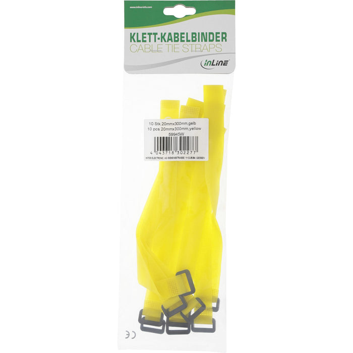 EAN 4043718302277 - InLine 59945W presilla Brida de nailon Amarillo 10 pieza(s) imagen 4