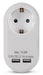 EAN 5999097984728 - Entac EPAG-1EE-2USB-W adaptador de enchufe eléctrico Tipo F Blanco imagen 3