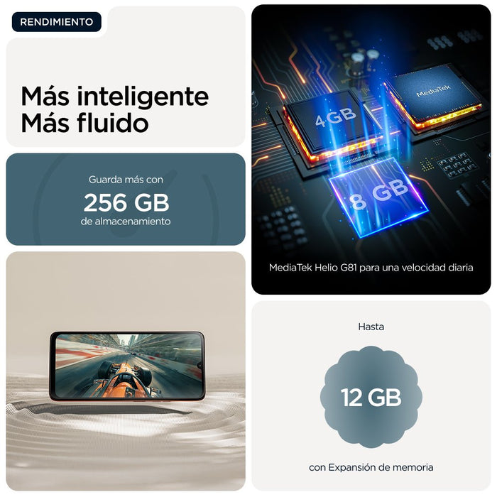 EAN 0840493605302 - Motorola moto g06 power 17,5 cm (6.88") SIM doble Android 15 4G USB Tipo C 4 GB 256 GB 7000 mAh Azul imagen 15