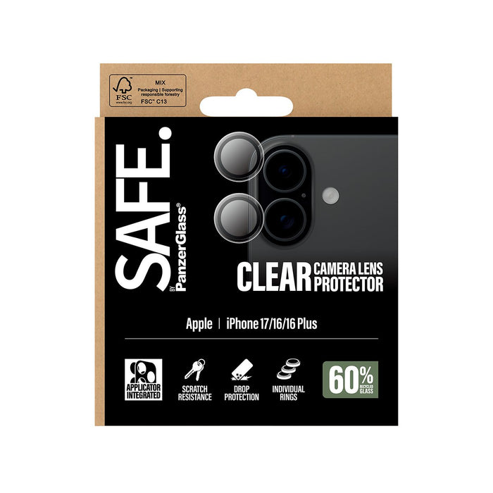 EAN 5715685025839 - PanzerGlass SAFE. by ® Camera Lens Protector Transparent iPhone 17 | iPhone 16 | 16 Plus Protector de pan imagen 3
