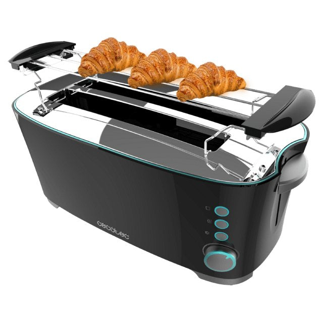 EAN 8435484021807 - Cecotec 02180 tostadora 7 4 rebanada(s) 1350 W Negro, Acero inoxidable imagen 1