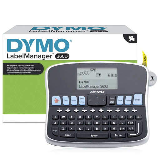 EAN 3501170879498 - DYMO LabelManager 360D impresora de etiquetas Transferencia térmica 180 x 180 DPI 12 mm/s Alámbrico D1 QW imagen 1