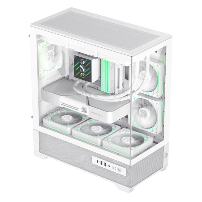 EAN 6931858778480 - GameMax VISTA 2 AW Midi Tower Blanco imagen 3