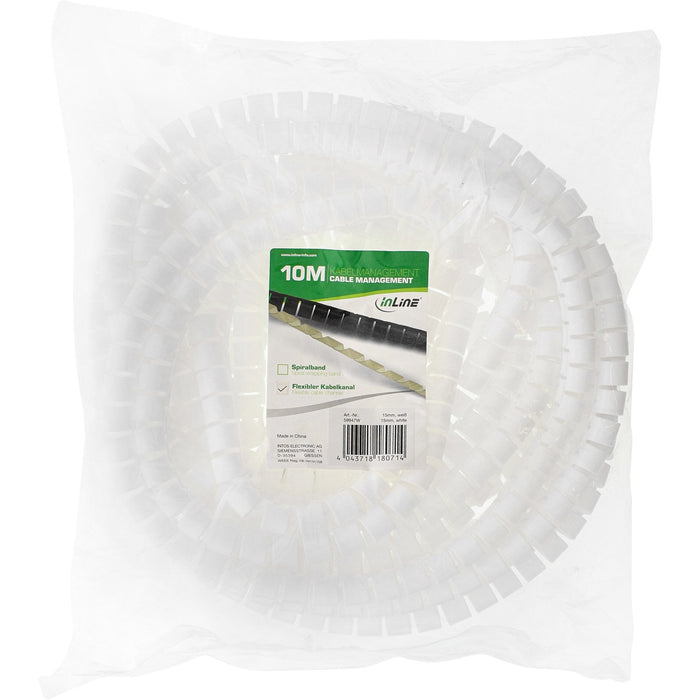 EAN 4043718180714 - InLine 59947W organizador de cables Blanco imagen 2