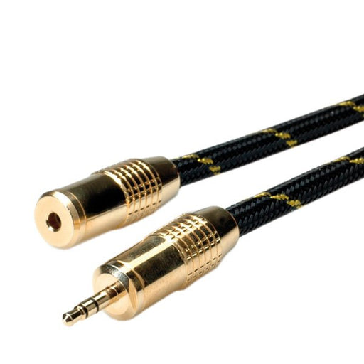 EAN 7611990112289 - ROLINE 11.09.4755 cable de audio 5 m 3,5mm Negro, Oro imagen 1