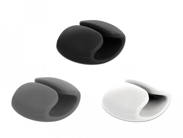 EAN 4043619183029 - DeLOCK 18302 organizador de cables Escritorio Soporte para cables Negro, Gris, Blanco 6 pieza(s) imagen 1