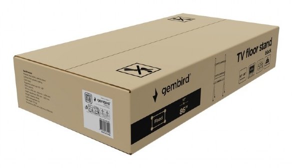 EAN 8716309134149 - Gembird TVS-86F-02 soporte para TV 2,18 m (86") Negro imagen 6