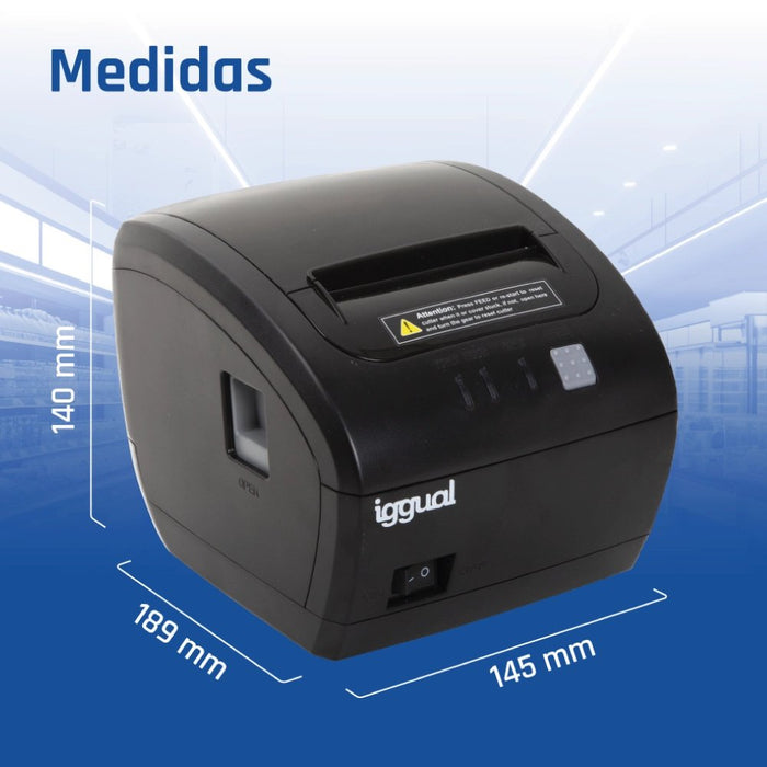 EAN 8435364319321 - iggual TP Easy 80 WiFi 203 x 203 DPI Inalámbrico y alámbrico Transferencia térmica Impresora de recibos imagen 19
