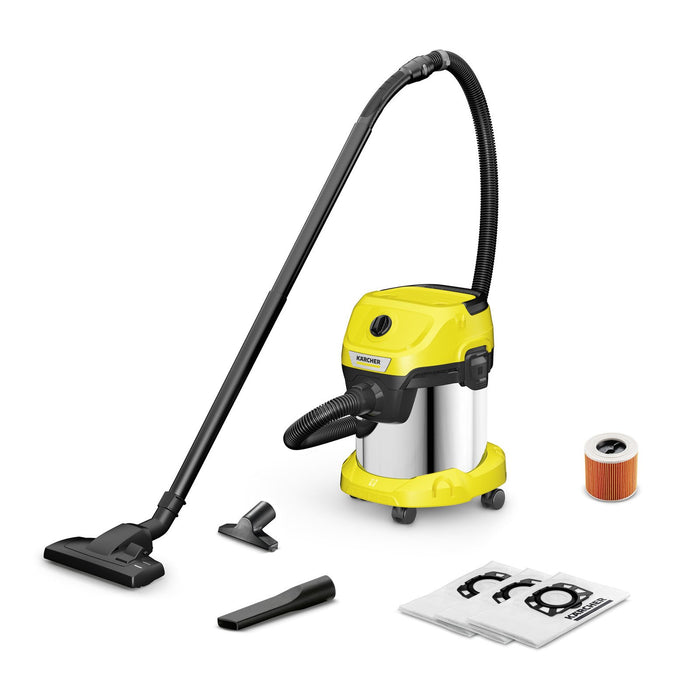 EAN 4054278874708 - Kärcher WD 3 S 15 L Aspiradora de tambor Seca y húmeda 1000 W Bolsa para el polvo imagen 1