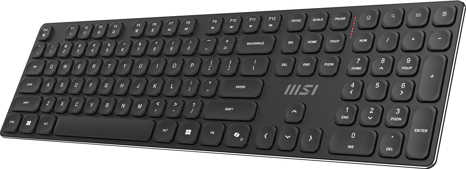 EAN 4711377367042 - MSI FORGE K210 WIRELESS COMBO teclado Ratón incluido Hogar / Oficina USB QWERTY Inglés de EE. UU. Negro imagen 9