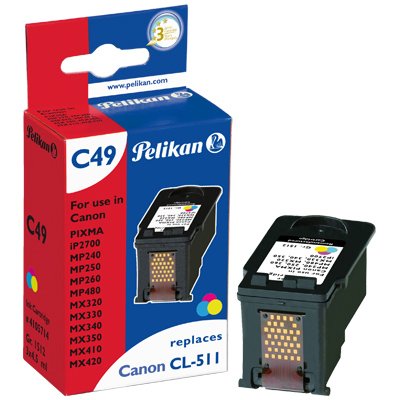 EAN 4018474105714 - Pelikan CL-511 СMY cartucho de tinta Cian, Magenta, Amarillo imagen 1