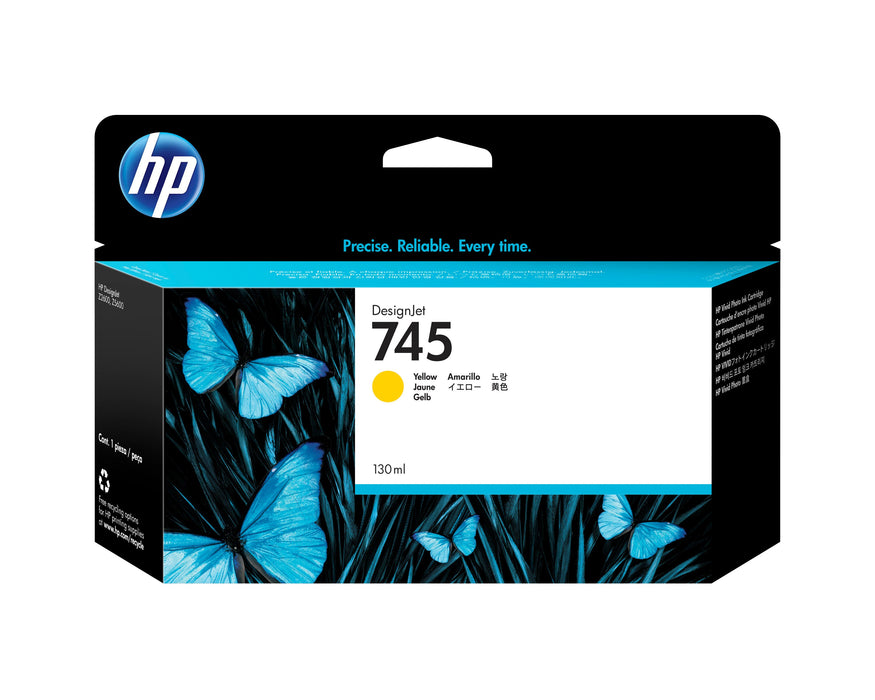 EAN 0725184104596 - HP 745 130-ml DesignJet Yellow Ink Cartridge cabeza de impresora Inyección de tinta térmica imagen 1