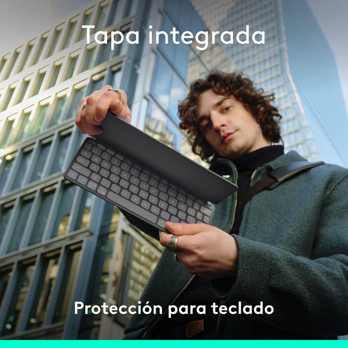 EAN 5099206125773 - Logitech 920-012973 teclado para móvil QWERTY Español Bluetooth Grafito imagen 3