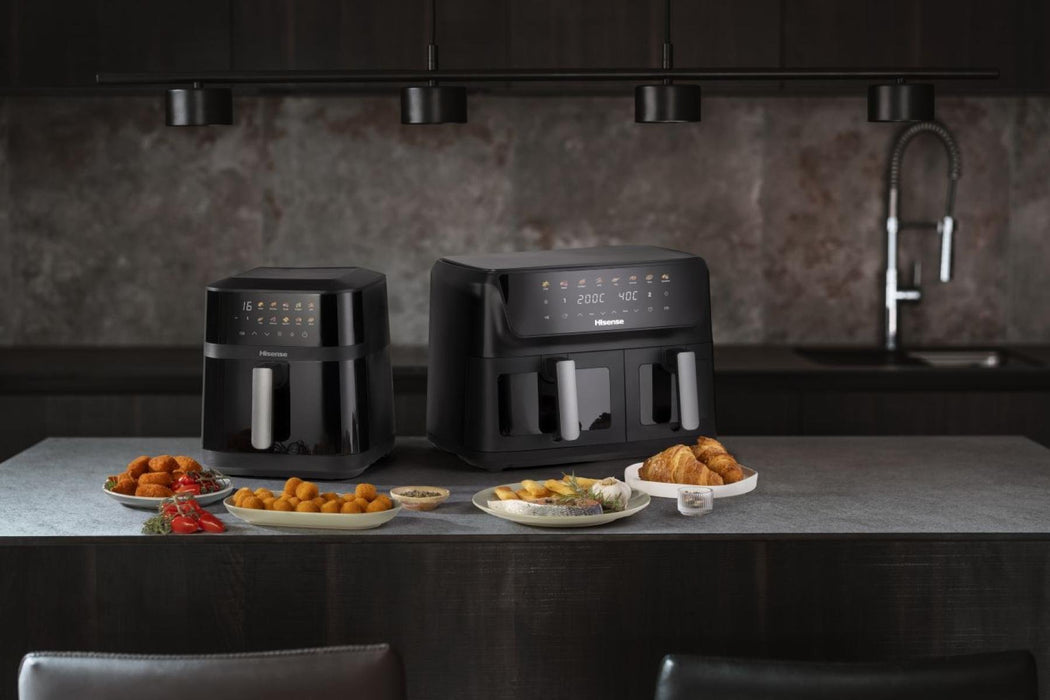 EAN 3838783014481 - Hisense HAF2700DCD Doble 11 L Independiente 2700 W Freidora de aire caliente Negro imagen 3