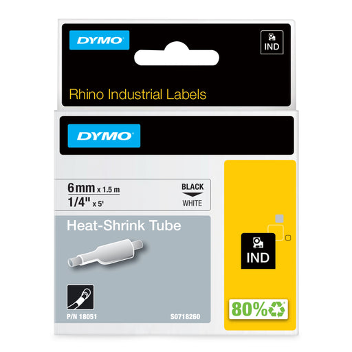 EAN 0071701180513 - DYMO RhinoPRO Heat shrink tubes cinta para impresora de etiquetas D1 imagen 1