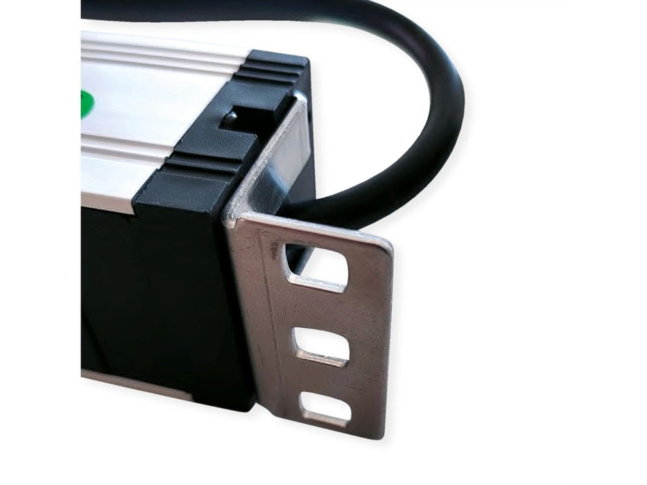 EAN 7630049628984 - VALUE 19.99.1637 unidad de distribución de energía (PDU) 7 salidas AC 1U Aluminio, Negro imagen 7
