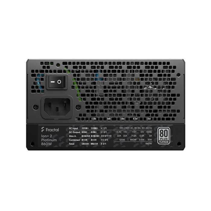 EAN 7340172702887 - Fractal Design Ion+ 2 Platinum 860W unidad de fuente de alimentación 20+4 pin ATX ATX Negro imagen 7