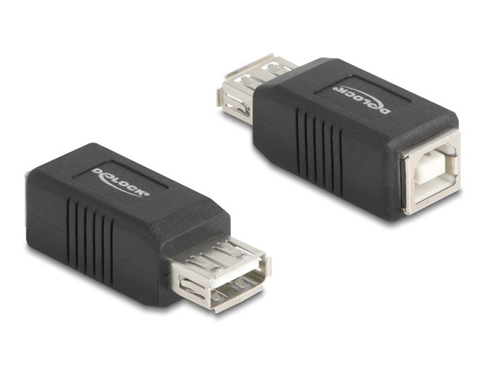 EAN 4043619672035 - DeLOCK 67203 cambiador de género para cable USB Type-A USB Type-B Negro imagen 1