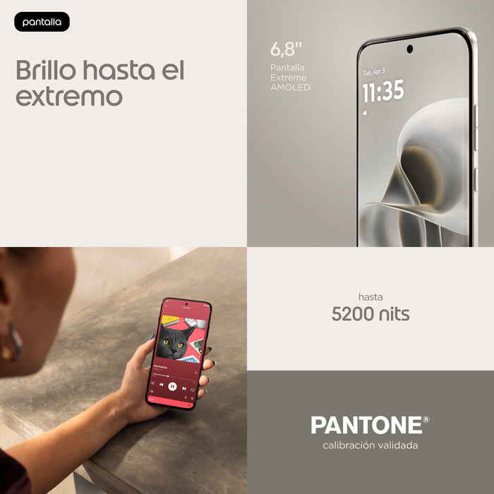 EAN 840493631066 - Motorola edge 70 pro 17,2 cm (6.78") SIM doble Android 16.0 5G USB Tipo C 12 GB 512 GB 6500 mAh Blanco imagen 10