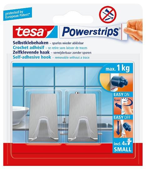 EAN 4042448392855 - TESA 57066-00000 gancho para almacenamiento Interior Gancho toallero Metálico 2 pieza(s) imagen 2