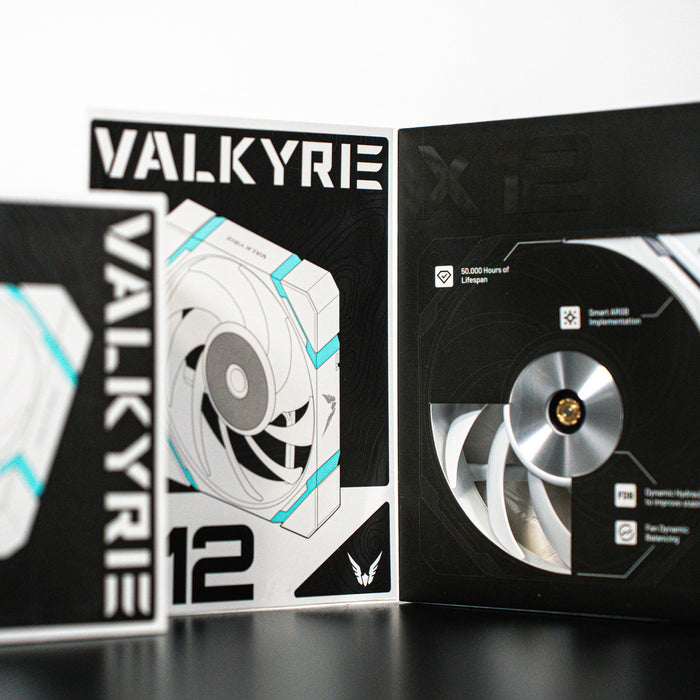 EAN 5298003820267 - Valkyrie VK-FANX12FW sistema de refrigeración para ordenador Carcasa del ordenador Ventilador Negro imagen 3
