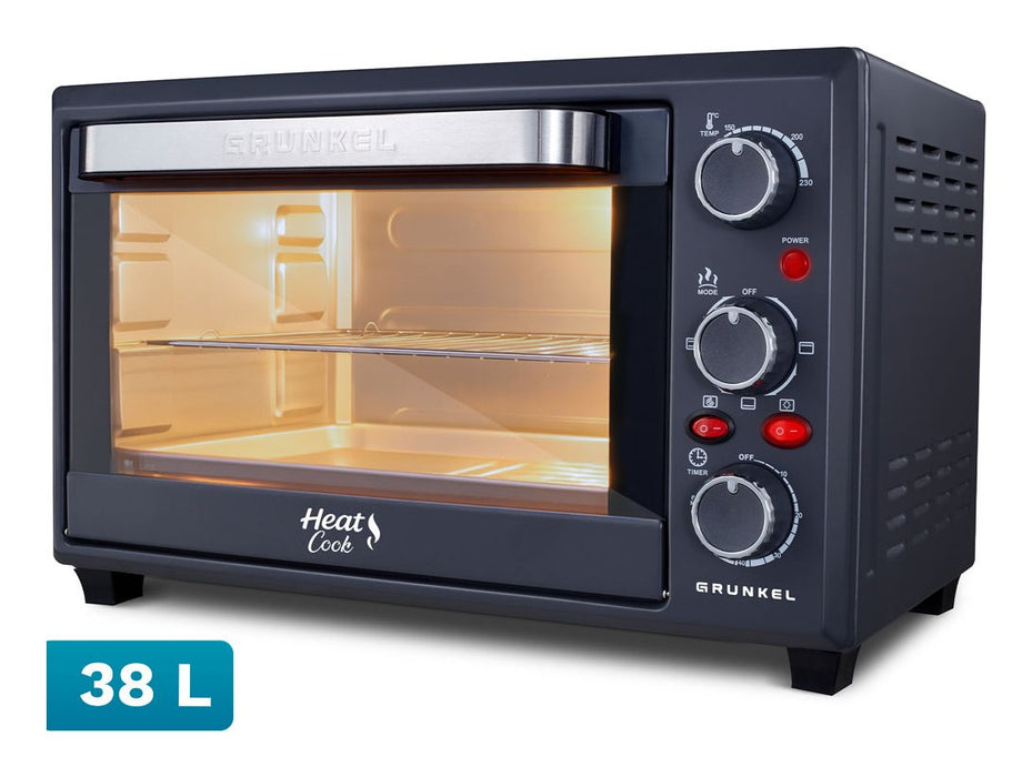 EAN 8426156019253 - Grunkel HR-38PRO horno 38 L 2000 W Negro, Acero imagen 1
