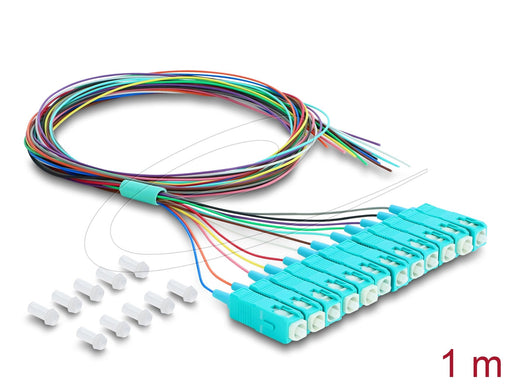 EAN 4043619910489 - DeLOCK 91048 Cable de fibra óptica e InfiniBand 1 m 12x SC Pigtail Azul imagen 1
