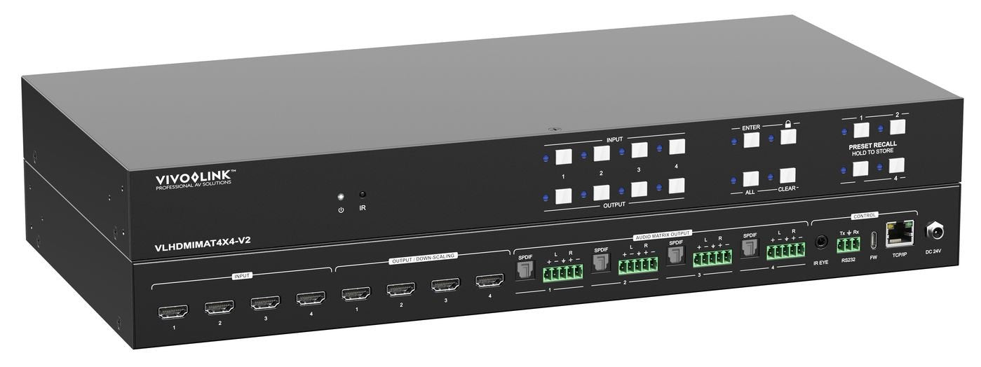 EAN 5715328167407 - Vivolink HDMI 2.0 4x4, Matrix Fast switcher w/GUI and RS232 control imagen 4