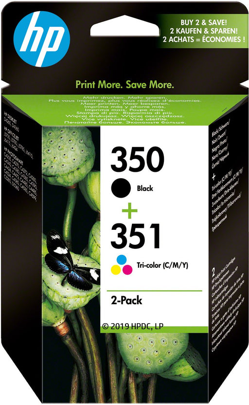 EAN 0884420861508 - HP 350 Black/351 Tri-color 2-pack Original Ink Cartridges cartucho de tinta 2 pieza(s) Rendimiento estánd imagen 1