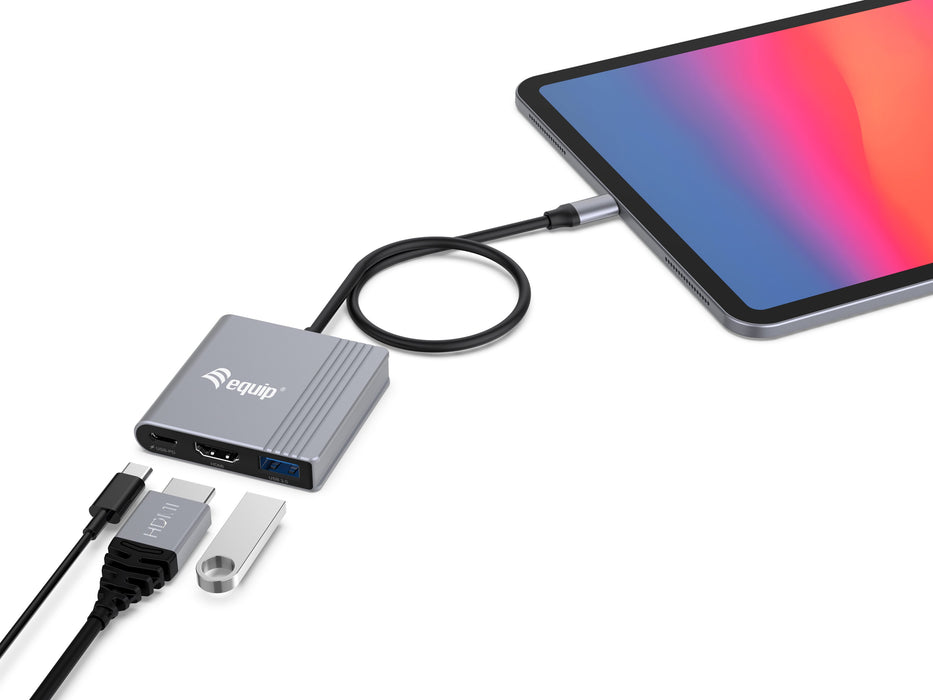 EAN 4015867228876 - Equip 133488 Adaptador gráfico USB 3840 x 2160 Pixeles Negro, Gris imagen 4